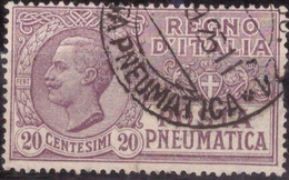 Italia 1925 Posta Pneumatica UnN°PN8 (o) Cent. 20 - Rohrpost