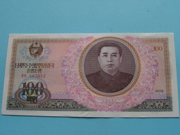 100 Won - 1978 ( For Grade, Please See Photo ) UNC > North Korea ! - Corea Del Norte