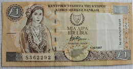 CHYPRE 1 One Pound 1997 Central Bank Of Cyprus .obsolète. - Chipre