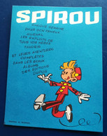 Spirou- Buvard Publicitaire éditions Dupuis  Franquin 1960-no Tintin - Objets Publicitaires