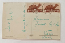 Cartolina Illustrata Da Adigrat Per Vasto 1936 - Eritrea