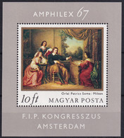 MiNr. 2322 (Block 58) Ungarn1967, 6. Mai. Blockausgabe: Internationale Briefmarkenausstellung „AMPHILEX 67“ PF/**/MNH - Expositions Philatéliques