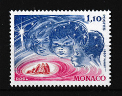 1980 Monaco, Mi:1445** Y&T: 1249**, Weihnachten - Noël - Navidad, Kinder, Krippe - Gebraucht