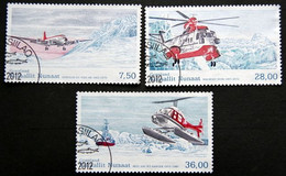 Greenland   2012  Greenland Civil Aviation History II   Minr,619-21 Helicopter   ( Lot G 2550 ) - Used Stamps
