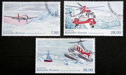 Greenland   2012  Greenland Civil Aviation History II   Minr,619-21 Helicopter   ( Lot G 2551 ) - Used Stamps