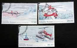 Greenland   2012  Greenland Civil Aviation History II   Minr,619-21 Helicopter   ( Lot G 2553 ) - Used Stamps