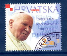 CROATIA 2003 Papal Visit, Used.  Michel  656 - Croatia