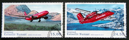 GREENLAND 2016  Greenland Civil Aviation History Minr.726-27   ( Lot G 2562 ) - Gebraucht