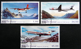 GREENLAND 2015  Greenland Civil Aviation History Minr.697-99   ( Lot G 2568 ) - Used Stamps