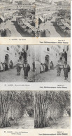 Lot De 3 Cartes: Vues Stéréoscopiques Julien Damoy, Série 5 Alger, Algérie (N° 4-20-23) - Stereoscope Cards