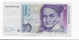 BILLET DE 10 MARK - 2 Januar 1989 - 10 DM