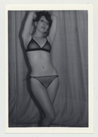 Stunning Mature Nude In Translucent Lingerie / Waist - Hips (Vintage Photo 50s B/W) - Unclassified
