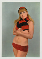 Stylish Blonde Woman W. Beautiful Eyes  / Scarf Bra  (Vintage Pin-Up PC 1950s) - Non Classés