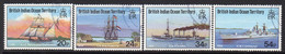 British Indian Ocean Territory BIOT 1991 Visiting Ships Set Of 4, Used, SG 115/8 (A) - Territorio Britannico Dell'Oceano Indiano