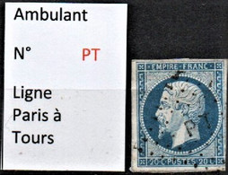 Timbre Ambulant N° PT, Ligne Paris à Tours - Unclassified
