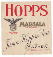 17682 " HOPPS-MARSALA-JAMES HOPPS & SON-MAZARA " - Other & Unclassified