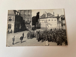 Comines   FRANCE     Carte Photo D'un Concert Par Des Soldats Allemands Durant La Première Guerre Mondiale - Komen-Waasten