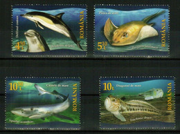 ROMANIA 2022 FAUNA Animals FISH - Fine Set MNH - Nuovi