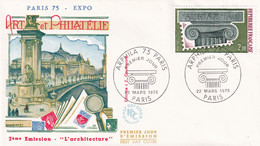 FRANCE 1975 - FDC - Art & Philatélie - Covers & Documents