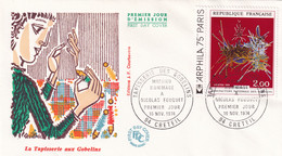 FRANCE 1974 - FDC - La Tapisserie Aux Gobelins - Storia Postale