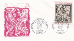FRANCE 1980 - FDC - Antoine Bourdelle - Covers & Documents