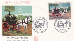 FRANCE 1967 - FDC - La Carriole De Père Juniet - Brieven En Documenten