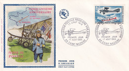 FRANCE 1968 - FDC - Premier Vol Postal - Briefe U. Dokumente