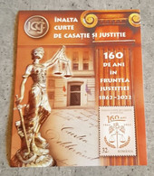 ROMÂNIA 160 YEARS AT THE HEAD OF JUSTICE MINIATURE SHEET MNH - Neufs