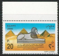 Egypt Stamp MNH 8TH INTERNATIONAL CONGRESS OF EGYPTOLOGISTS / EGYPTOLOGY Scott Stamps 1746 - PYRAMIDS &SPHINX BACKGROUND - Ungebraucht