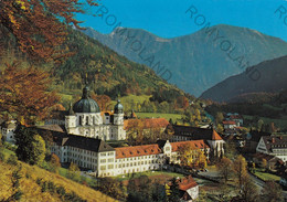 CARTOLINA  BENEDIKTINERKLOSTER ETTAL,BAYERN,GERMANIA,BOLLO STACCATO,VIAGGIATA - Bischofswiesen