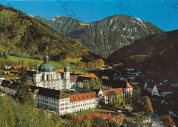 CARTOLINA  BENEDIKTINERKLOSTER ETTAL,BAYERN,GERMANIA,BOLLO STACCATO,VIAGGIATA 1988 - Bischofswiesen