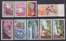 WALLIS ET FUTUNA - 1962/71 - POSTE AERIENNE YVERT N° 20+23+27/30+33+37+38 ** MNH - COTE = 47.8 EUR - Ungebraucht