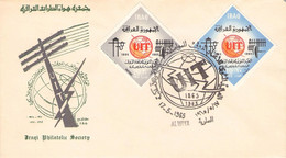 IRAQ - FDC 1965 INTERN. TELECOMMUNICATION Mi #413-414 / ZC41 - Iraq