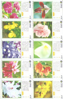 China-Flowers Set Of 60 Telefonkarten ,mint - Blumen