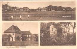 Gruß Aus STEINFÖRDE Bei Fürstenberg Gesamtansicht Bahnhof Fussballplatz Denkmal Gelaufen 10.5.1929 - Fürstenberg