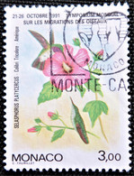 Timbre De Monaco 1991 International Symposium On Bird Migration  Stampworld N° 2004 - Gebruikt