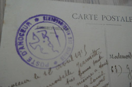 Sur CPA Fez Beautés Mauresques Cachet Bleu Recto/verso Poste D'Anoceur Service Des Renseignements - Guerre De 1914-18