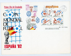 ESPAGNE - ESPANA 82 - BLOC  N° Yt 31+32 Obli. SUR ENVELOPPE - Blocs & Hojas