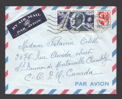 1968  Lettre Avion Pour Le Canada Tarif Frontalier 0,65fr  Yv 1526, 1468 - Posttarife