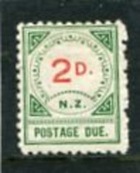 NEW ZEALAND - 1899  POSTAGE DUES  2d  MINT - Impuestos