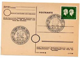 Entero Postal Con Matasellos Commemorativo De 1954 - Postkarten - Gebraucht