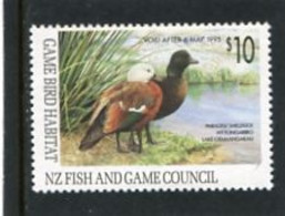 NEW ZEALAND - 1994  10$  FISH AND GAME COUNCIL   MINT NH - Errors, Freaks & Oddities (EFO)