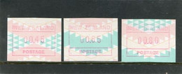 NEW ZEALAND - 1984  FRAMA  SET OF 3  (45c+65c+80c)  MINT NH - Plaatfouten En Curiosa