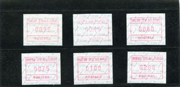 NEW ZEALAND - 1986  FRAMA  SET (25c+40c+60c+75c+1$+2$)  MINT NH - Variétés Et Curiosités