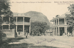 Ile Maurice : Mauritius : Port Louis : Banque D'épargneet Banque Maurice   ///  Réf.  Aout   22 //  N° 21.620 - Maurice