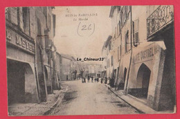 26 - BUIS LES BARONNIES----Le Marché----animé - Buis-les-Baronnies