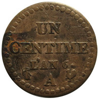 F10004.1 - FRANCE - 1 Centime Dupré - An 6 (petit) - 53/50 - 1795-1799 Directoire