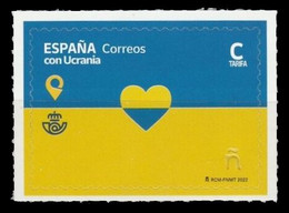 SPAIN ESPAÑA ESPAGNE SPANIEN 2022 SUPPORT UKRAINE! Stamp MNH ** Europa Sympathy Mitläufer - Europäischer Gedanke