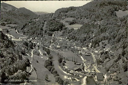 SWITZERLAND - SAINT URSANNE ( Clos Du Doubs ) - VUE AERIENNE - PHOTO A. DERIAZ. MAILED 1959 (14262) - Saint-Ursanne