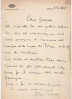 17728 " LETTERA SU CARTA INTESTATA CEAT-TORINO-1/2/1949 " - Manuscripts